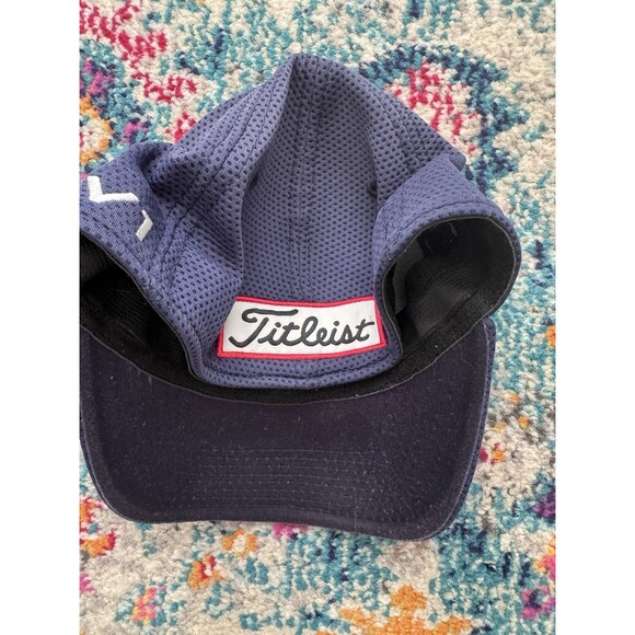 TITLEIST Footjoy Pro-V1 Blue Fitted Golf Hat Size M/L‎ - Picture 4 of 5